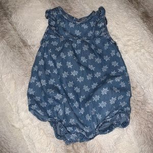 Zara Baby Girl Denim Romper
